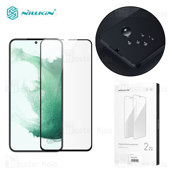 محافظ صفحه خمیده تمام صفحه تمام چسب نیلکین Samsung Galaxy S22 5G Nillkin Impact Film Curved